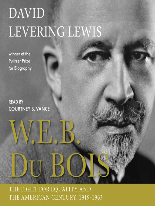 Cover image for W.E.B. Du Bois